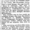 New York Times: June 17, 1937, "Mrs. William T. Griffin"