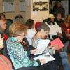 Audience members, Grinnell Centennial Party readings; October 17, 2010. (Photo: Lynne Van Auken)