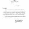 Congratulatory letter from Mayor Bloomberg