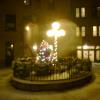 Grinnell Courtyard at Christmas in the snow: Eli  Ganias