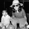 Eve Gordon at Halloween with unidentified friend, 1970s